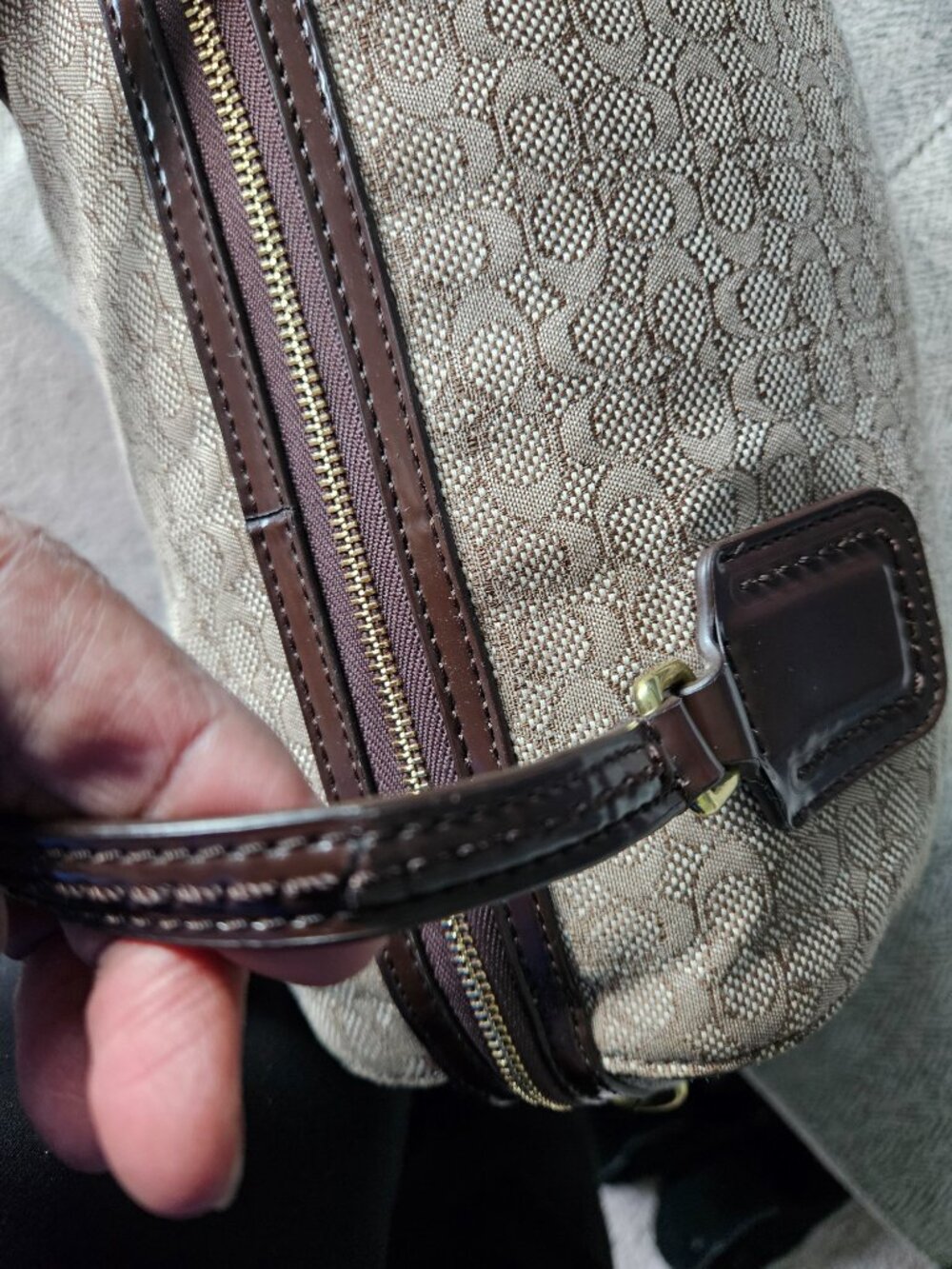 Coach Poppy Signature C Mini Oxford East/West Satchel - Picture 10 of 15